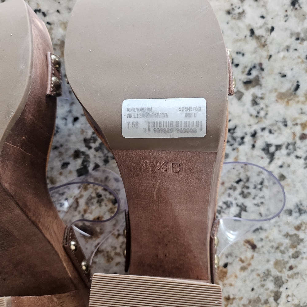 SCHUTZ Tansparent Block Heel Sandals - Picture 11 of 13